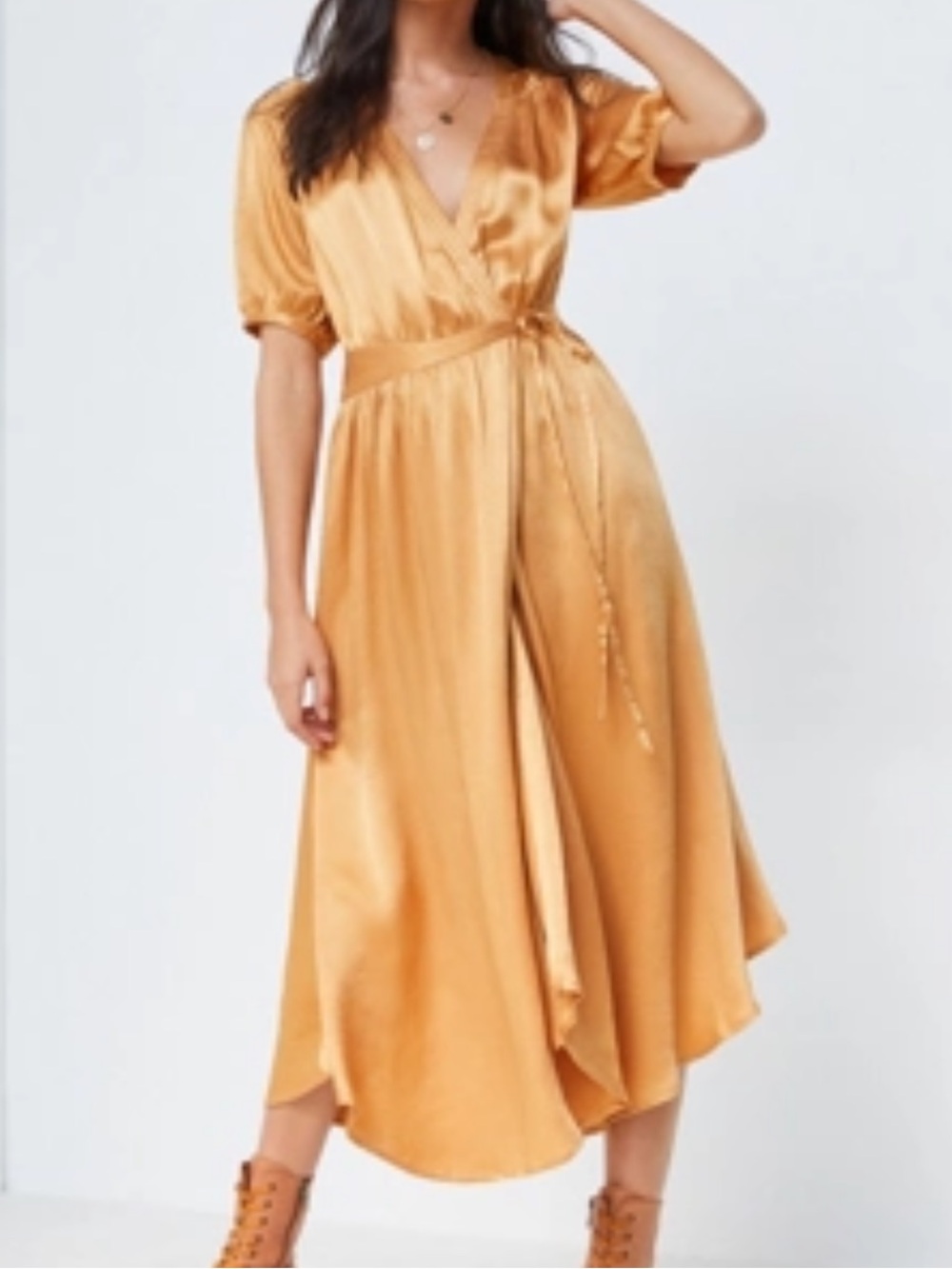 Anthropologie Maeve Katrina Midi Wrap Dress, Size LP